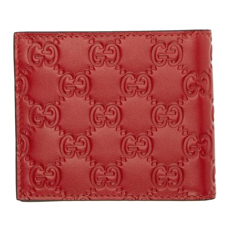 gucci mens wallet red|authentic gucci red wallet.